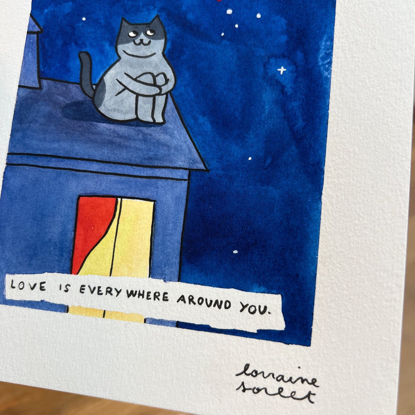 Love is everywhere - original painting